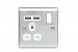 British General NPC21U2W 光面鉻鋼13A 單位有掣不銹鋼插座+2xUSB Wall Sockets(2.1A)