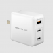 Momax ONEPlug 3 Port GaN 65W  QI Charger 快速充電器 - WH #UM21UKW  [香港行貨]