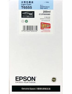 Epson C13T655580 STY Pro 4910 (LT CYAN,200ML) 墨盒 #C13T655580 [香港行貨]