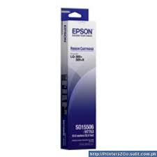 Epson C13S015506 Black Ribbon for LQ-300/ LQ-300+II/ 500/ 550/ 5