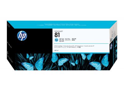 HP 81 Lt Cyan Dye Ink Cartridge for DSJ 5000/5500 C4934A