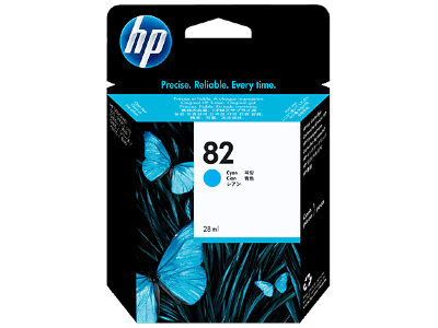 HP 82 28-ml Cyan Ink Cartridge CH566A