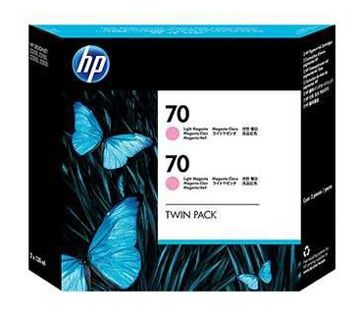 HP 70 LT Magenta 130 ml Crtg Twin Pack Use in DesingJet printers CB346A