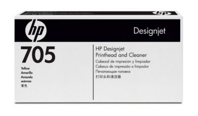 HP 705 Yellow Printhead and Printhead Cleaner CD956A