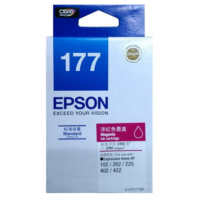 Epson C13T177383 Magenta Ink For XP-102 / 202 / 225 / 402 / 422 墨盒 [香港行貨] #T177383