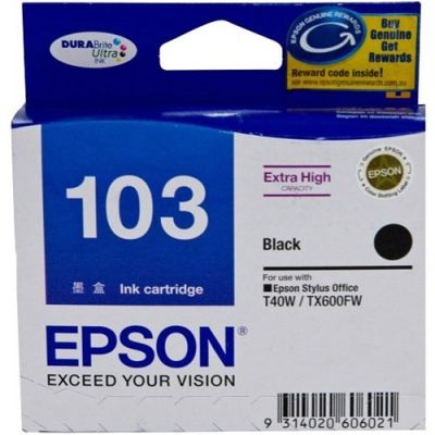 EPSON T103181 BK INK FOR TX600/T40 墨盒 [香港行貨] #T103181