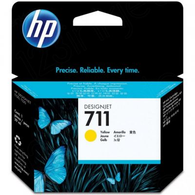 HP 711 29-ml Yellow Ink Cartridge CZ132A 墨盒 #CZ132A [香港行貨]