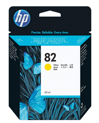 HP 82 69ml C4913A YELLOW INK FOR DSJ500,800 #0725184272721 [香港行貨]