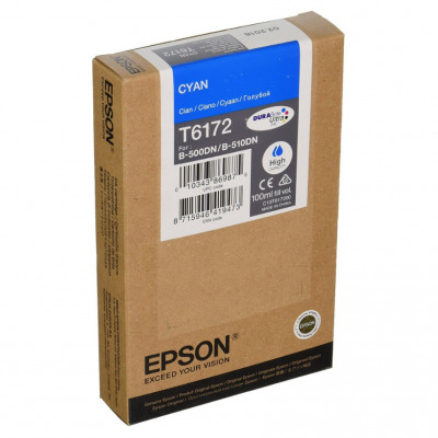 Epson Cyan Ink For B-500DN, B510DN 墨盒 [香港行貨] #C13T617200-2