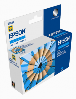 EPSON T0322 CYAN INK FOR C80 墨盒 [香港行貨] #0010343838161