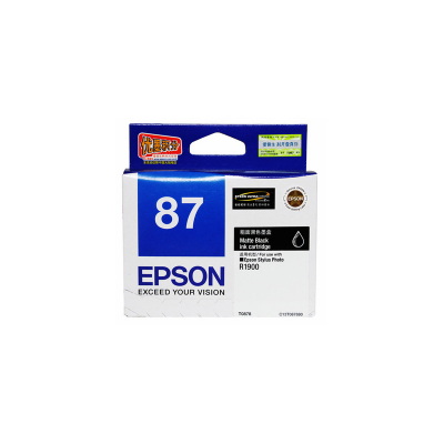 EPSON T087180 PHOTO INK FOR R1900 (P.BK) 墨盒 [香港行貨] #T087180