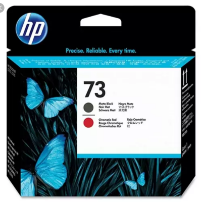 HP 73 Matte Black and Chromatic Red Printhead CD949A