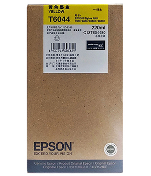 Epson C13T604480 STY Pro 7800/7880C/9800/9880C Ultra Chrome K3 (Yellow) (220ml) [香港行貨]