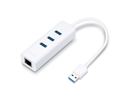 TP-LINK ETHERNET ADAPTOR 3埠USB 3.0集線器與Gigabit USB網路卡 #TL-UE330 [香港行貨] 