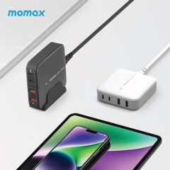 Momax ONEPLUG 100W 4P CHARGER 四輸出 GaN 電源充電座 #UM33U [香港行貨]