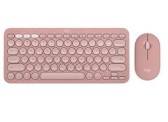 Logitech Pebble 2 Combo Wireless keyboard mouse English Pink 無線纖薄鍵鼠套裝 (美式英文)  粉紅色 [香港行貨]  #LGTPEBBLE2PK 