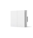 Aqara WS-EUK04 Smart Wall Switch H1 EU（With Neutral, Double Rocker）智能牆壁開關 H1 EU（零火線 雙鍵版）[香港行貨]