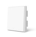 Aqara QBKG21LM Smart Wall Switch D1（No Neutral, Single Rocker） 智能牆壁開關 D1（單火線 單鍵版） [香港行貨]