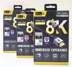 SUNeX 2.1 8K HDMI Cable 螢幕 屏幕 視頻 超高清延伸投屏傳輸連接線 [香港行貨] #4897085731679 #4897085731686 #4897085731693