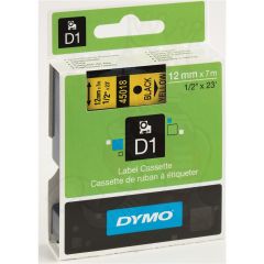 DYMO D1 Standard 9mm x 7M - Black on Yellow #45018