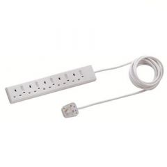 Schneider 13A 5位拖板 Gang Extension Socket with Neon (3m Cable) EPB5S #4892552023943 [香港行貨]