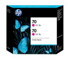 HP 70 Magenta 130 ml Crtg Twin Pack Use in DesingJet printers CB344A