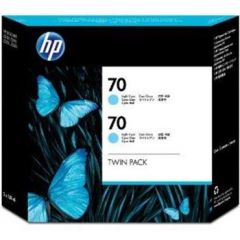 HP 70 Light Cyan 130 ml Crtg Twin Pack Use in DesingJet printers CB351A