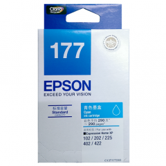 Epson C13T177283 Cyan Ink For XP-102 / 202 / 225 / 402 / 422 墨盒 [香港行貨] #T177283