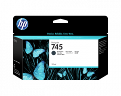 HP 745 130-ml Matte Black DesignJet Ink Cartridge F9J99A