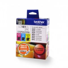 BROTHER LC161CL3PK INK CARTRIDGE (C/M/Y) COLOR SET