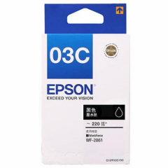 Epson Black ink For WorkForce WF-2861 噴墨 [香港行貨] #C13T03C183