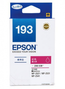 Epson Magenta Ink For WorkForce WF-2511, 2521, 2531, 2541, 2631, 2651, 2661 [香港行貨] #C13T193383