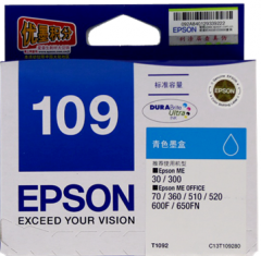 Epson C13T109283 Cyan Ink For 510, 650 墨盒 [香港行貨] #T1092