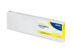 Epson C33S050629 SJIC28P(Y): YELLOW COLOR INK FOR TM-C7520